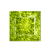 Square Natural Earth Mine Genuine Peridot