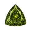 Trillion CZ Dark olive Peridot