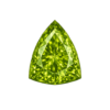 Trillion CZ Medium Olive Peridot
