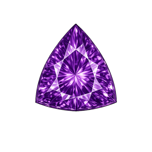 Trillion CZ medium Amethyst