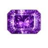 octogon CZ medium Amethyst