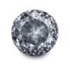 round rosecut CZ black