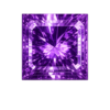 square CZ medium Amethyst