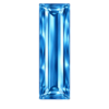 Baguette Cz Medium blue topaz