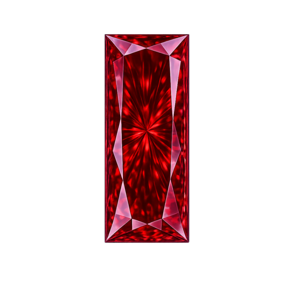 Baguette Garnet #7 Synthetic Gem