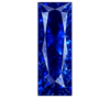 Baguette Nano crystal Blue sapphire #121
