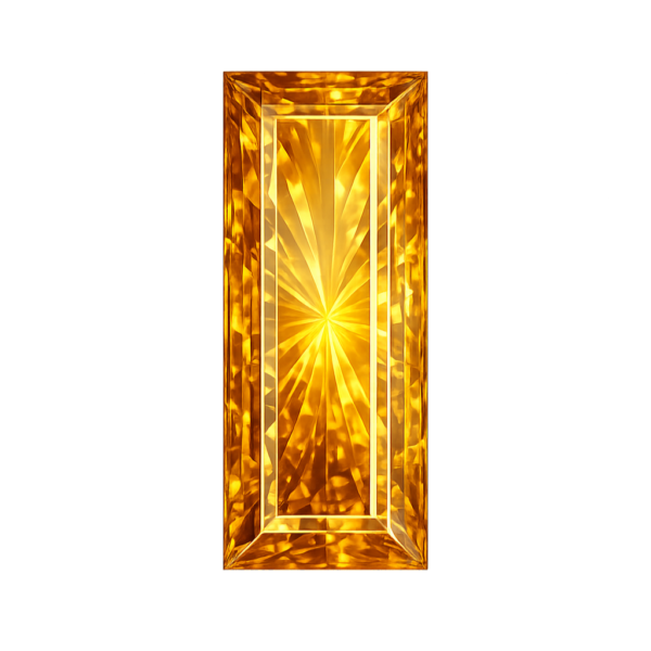 Baguette Natural Earth Mine Genuine Citrine