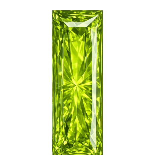 Baguette Natural Earth Mine Genuine Peridot