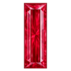 Baguette Rubby #4 synthetic Gemstone
