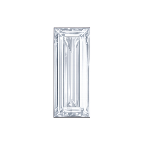 Baguette White#12 Synthetic gem