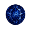 Blue Spinel Dark Round