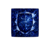Blue Spinel Dark Square