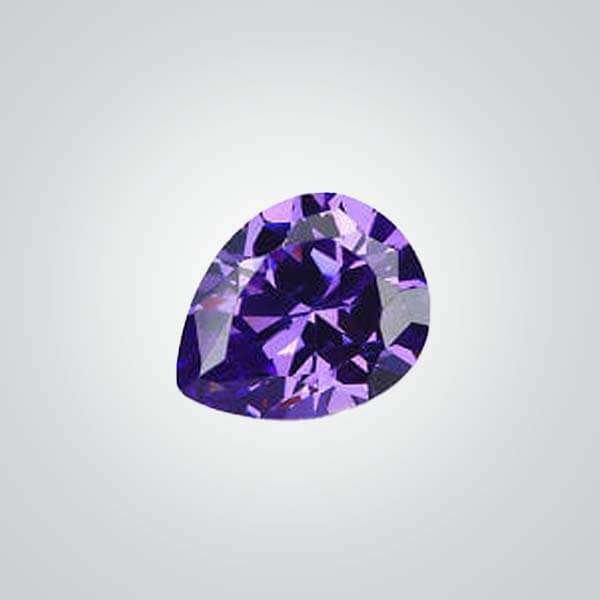 CZ Violet Pear