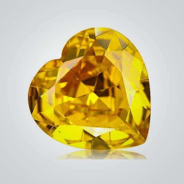 CZ Yellow Heart