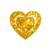 Citrine light # 173 Heart
