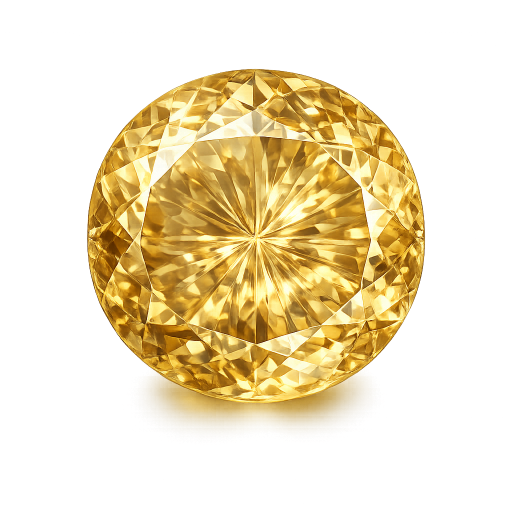 Citrine light # 173 Round