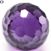 Cubic Zirconia Faceted Beads Amethyst