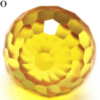 Cubic Zirconia Faceted Beads Yellow