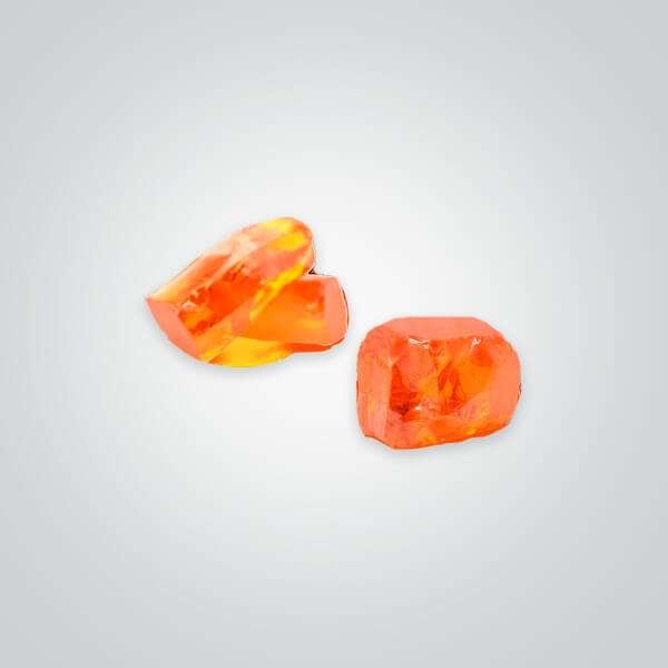 Cubic Zirconia Orange Rough