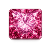 Cubic Zirconia Pink AAA, Square cut corner