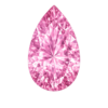 Cubic Zirconia Pink Rose AAA, Pear