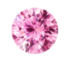 Cubic Zirconia Pink Rose AAA, Round
