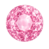 Cubic Zirconia Pink Rose AAA, Round Rose cut
