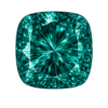 Cubic Zirconia Teal AAA, Cushion