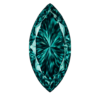 Cubic Zirconia Teal AAA, Marquise