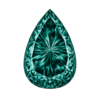 Cubic Zirconia Teal AAA, Pear