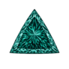 Cubic Zirconia Teal AAA, Triangle