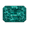 Cubic Zirconia Teal AAA, octagon