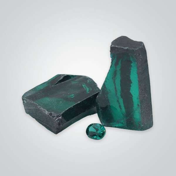 Cubic Zirconia Teal Rough