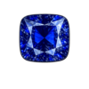 Cushion Nano Crystal Blue Sapphire #121