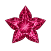 Flower Rose#3 Synthetic Gemstone