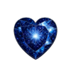 Heart Lab Created Dark Sapphire #35