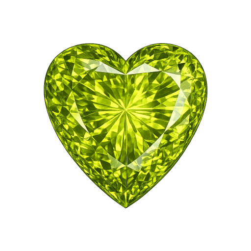 Heart Natural Earth Mine Genuine Peridot