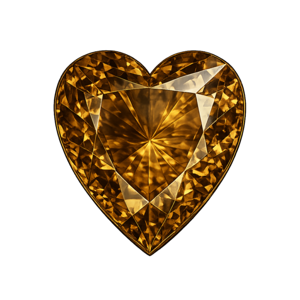 Heart Natural Smoke Topaz