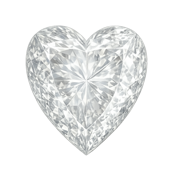 Heart Natural White Topaz
