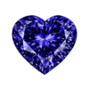 Heart cz Tanzanite