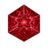Hexagon Garnet #7 Synthetic Gem