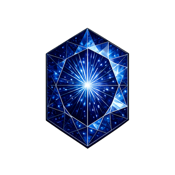 Hexagon Lab Created Dark Sapphire #35