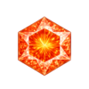 Hexagon Padparadsha Synthetic gem