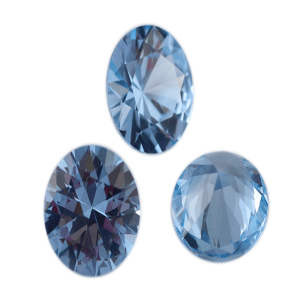Lab Created Light Aquamarine 104
