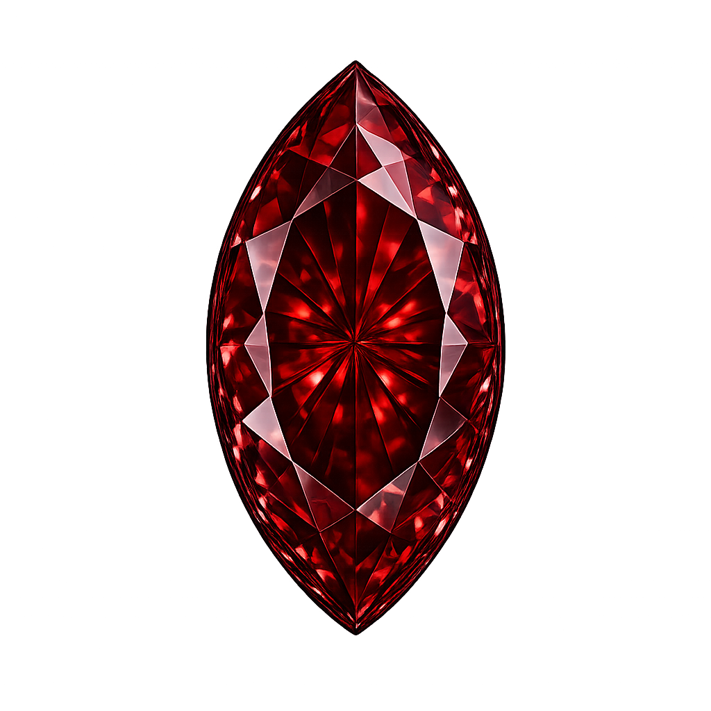 Marquise Garnet #8 Synthetic Gemstone