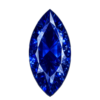 Marquise Nano crystal Blue sapphire #121
