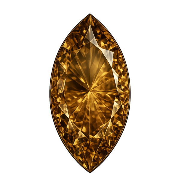 Marquise Natural Smoke Topaz