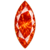 Marquise Padparadsha Synthetic gem
