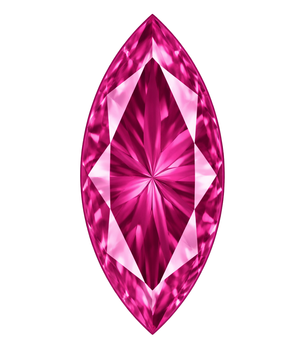 Marquise Rose#3 Synthetic Gemstone