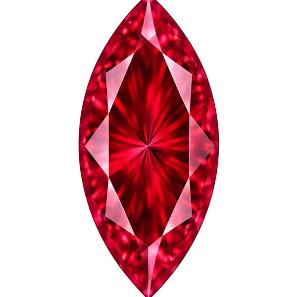 Marquise Ruby #4 Synthetic Gemstone
